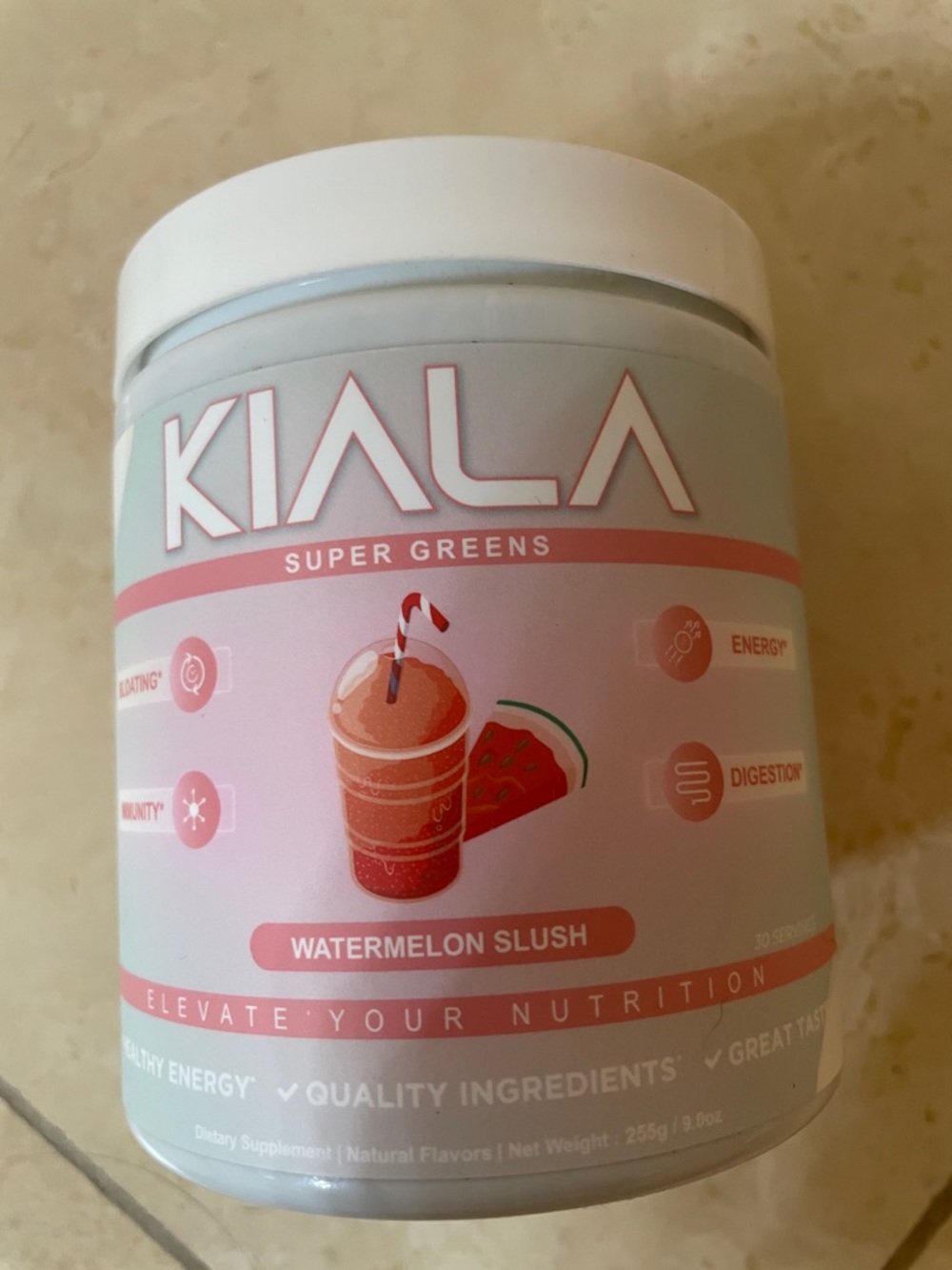 Super Greens Watermelon Slush - Strawberry Pink Powder Supplement